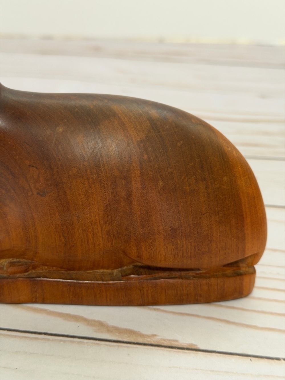 Wood Hand Carved Antelope / Gazelle Sculpture Wood Decor - Picture 5 of 15